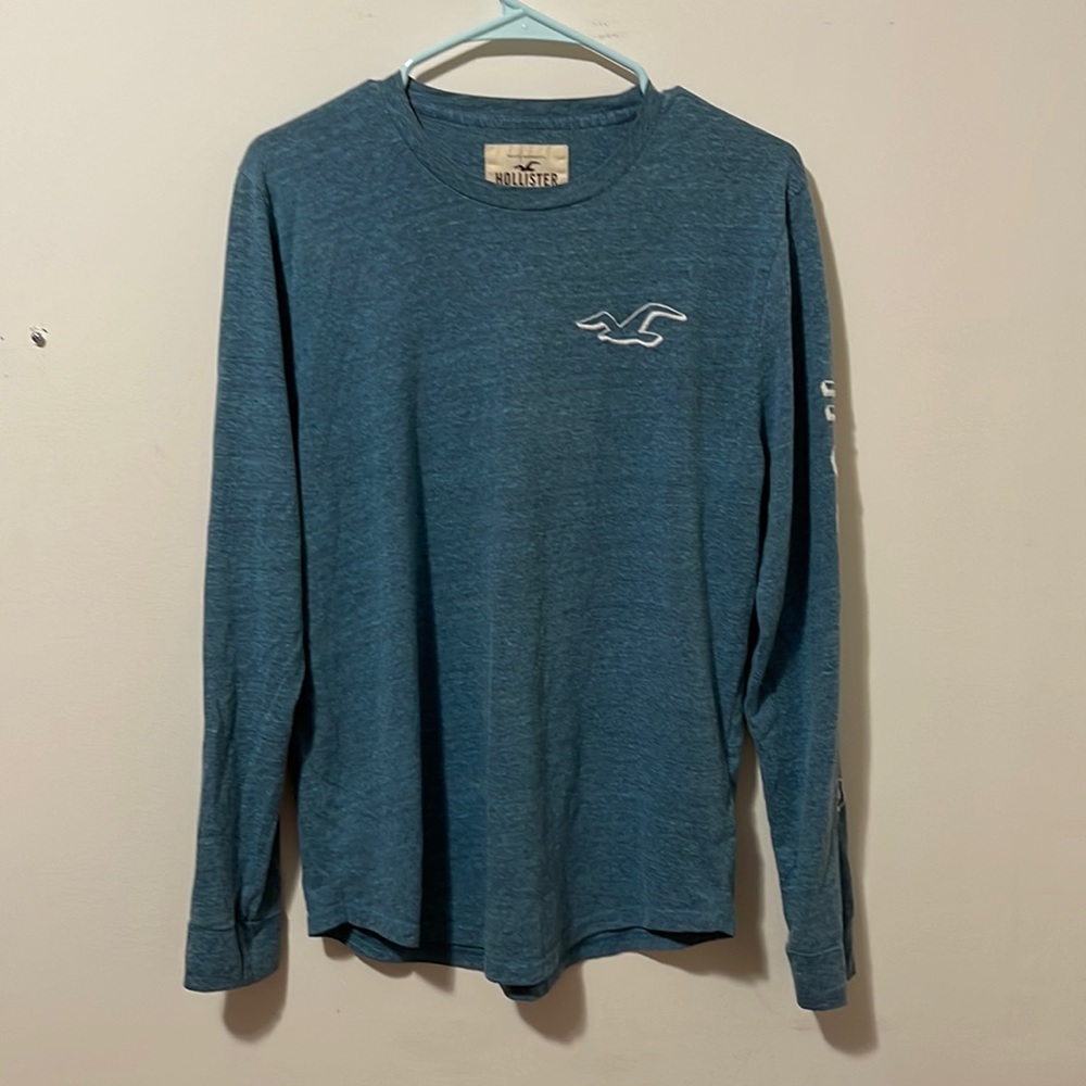 Hollister Men’s Blue Long Sleeve Tee Size Medium GUC
